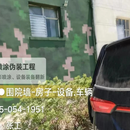玉树数码迷彩漆施工